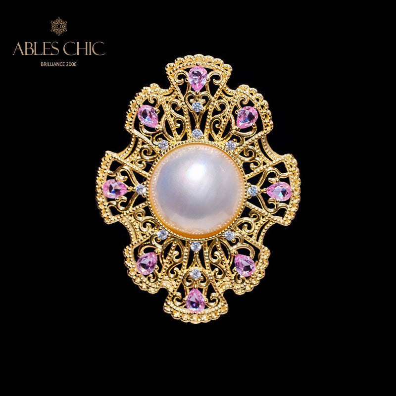 Mabe Pearl Classic Fretwork Pendentif 6006