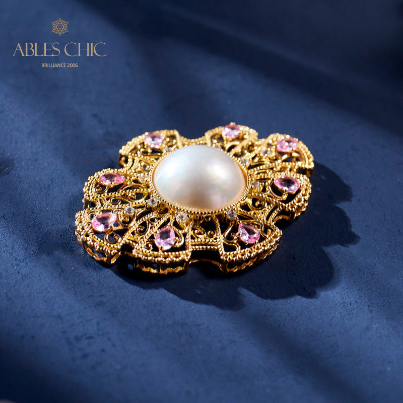 Mabe Pearl Classic Fretwork Pendentif 6006