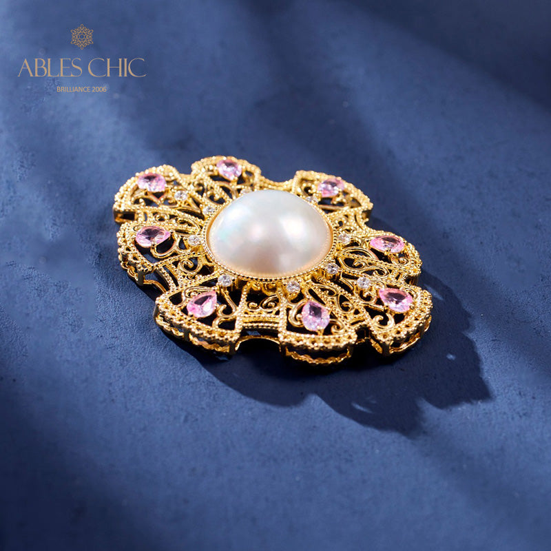 Mabe Pearl Classic Fretwork Pendentif 6006