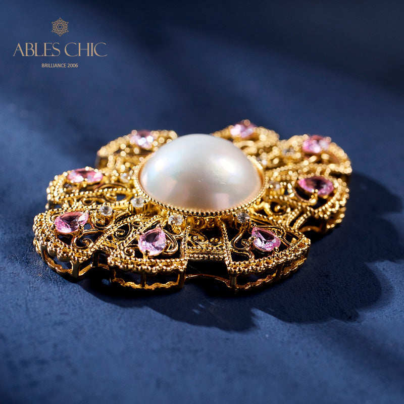 Mabe Pearl Classic Fretwork Pendentif 6006