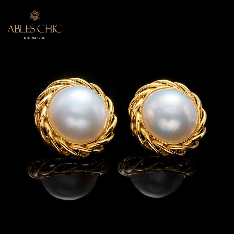 Boucles d'oreilles guirlande de perles Mabe 5906