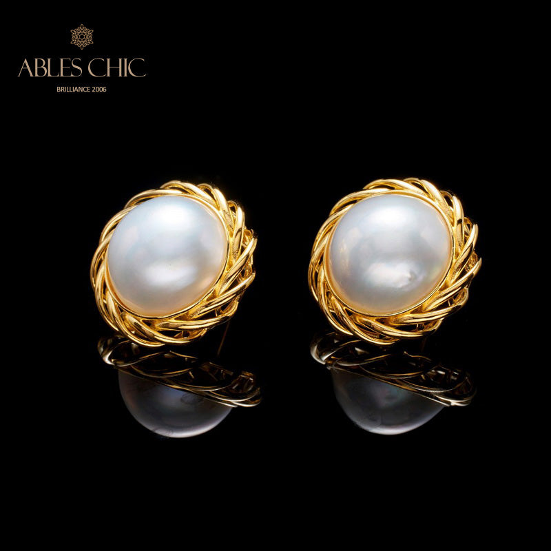Boucles d'oreilles guirlande de perles Mabe 5906