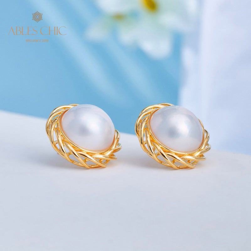 Boucles d'oreilles guirlande de perles Mabe 5906