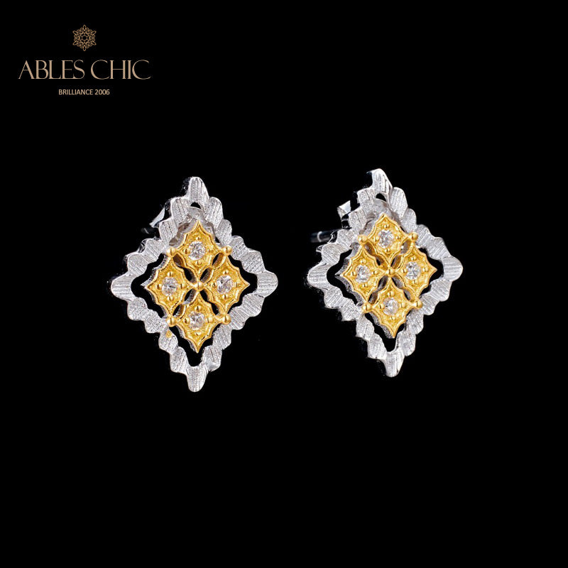 Boucles d'oreilles florales Clover Fretworks 5825