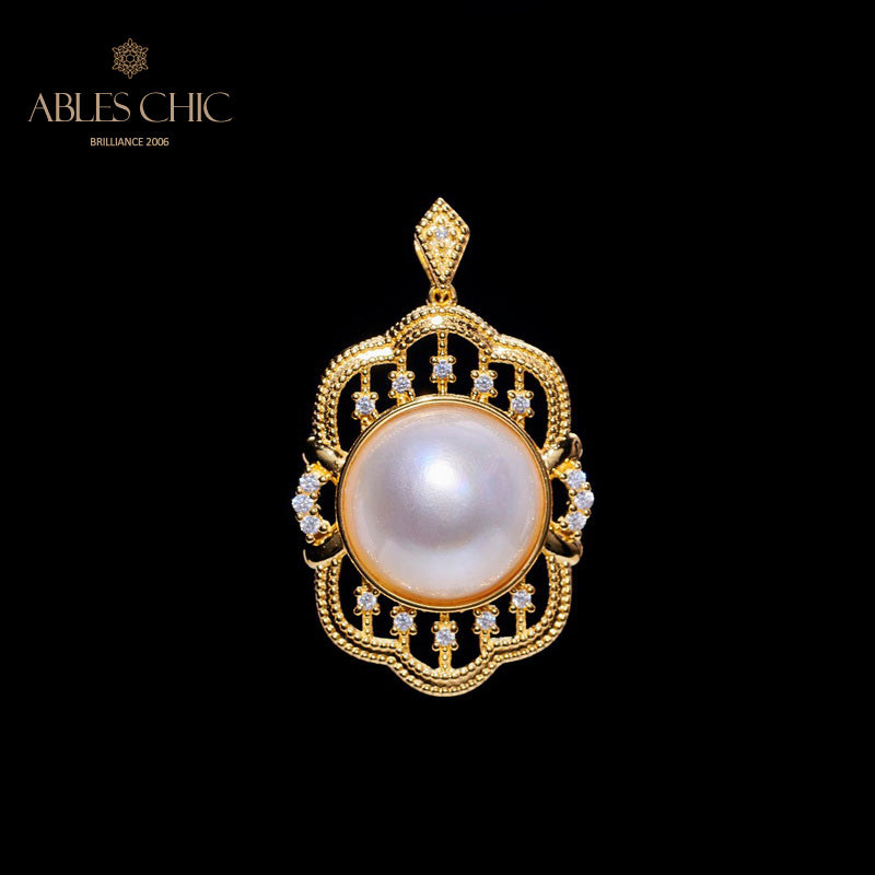 Pendentif Mabe Pearl Fretwork 5990
