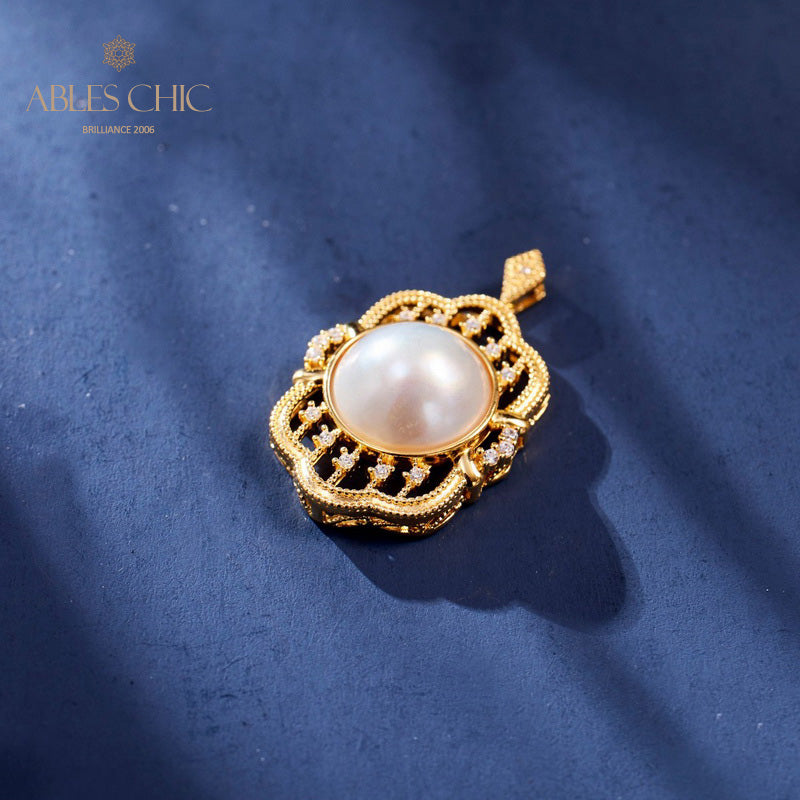 Pendentif Mabe Pearl Fretwork 5990