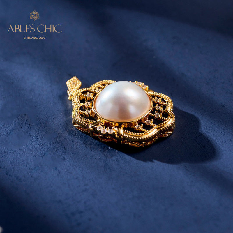 Pendentif Mabe Pearl Fretwork 5990