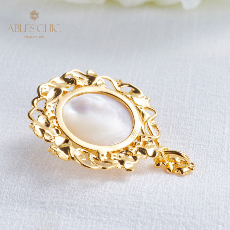 Pendentif halo guirlande de perles Mabe 5819