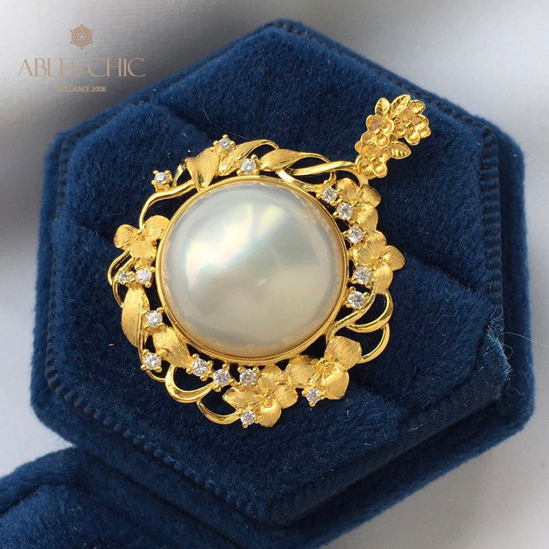 Pendentif halo guirlande de perles Mabe 5819