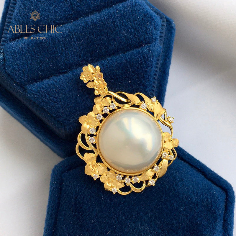 Pendentif halo guirlande de perles Mabe 5819
