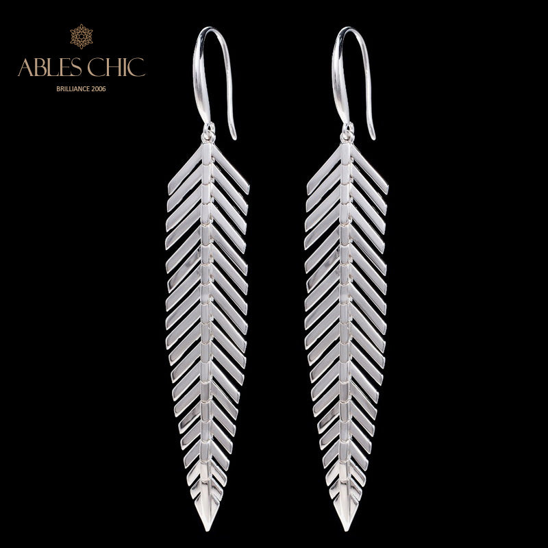 Boucles d'oreilles lustre en aiguilles de pin 5937