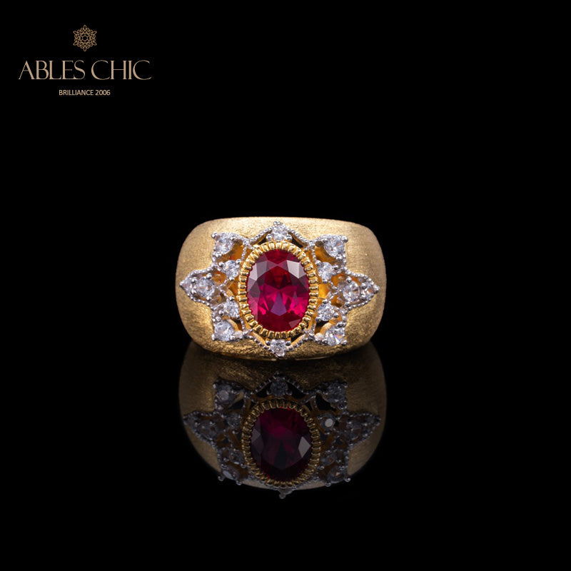 Bague Soyeuse Fleur de Saphir 6065