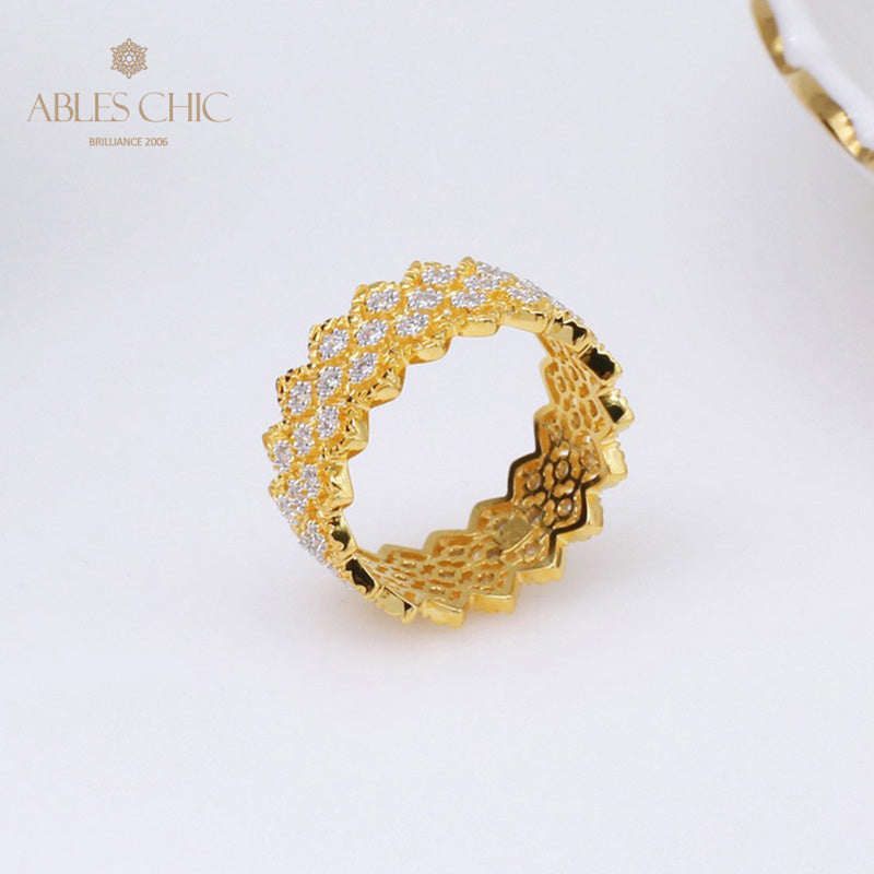 Bague Pierre Multi-Rangs Dentelle 5009