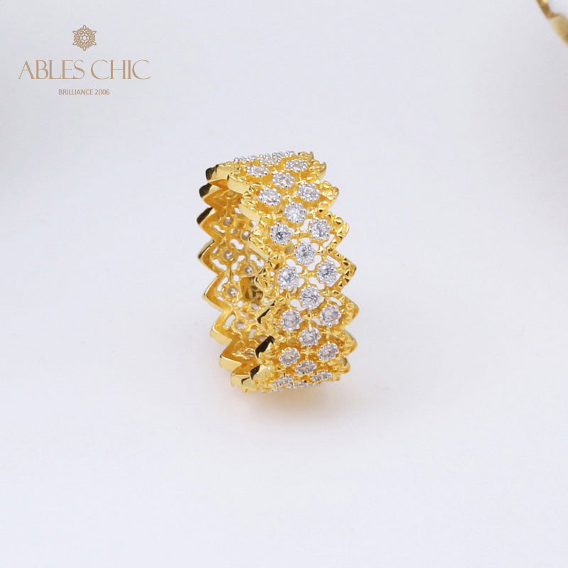 Bague Pierre Multi-Rangs Dentelle 5009