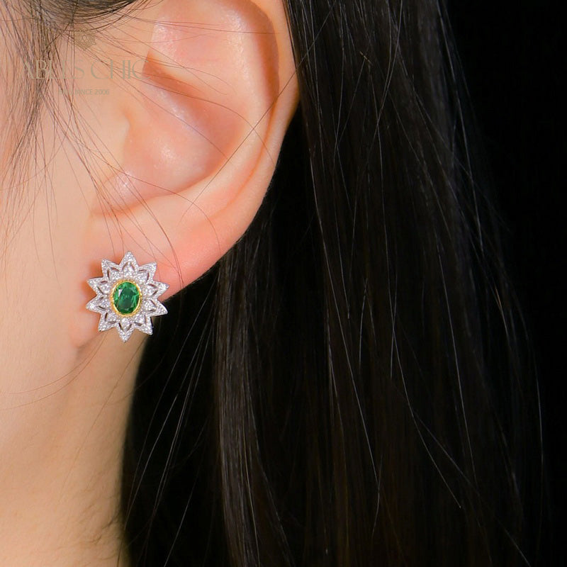 Boucles d'oreilles étoiles florales 5627