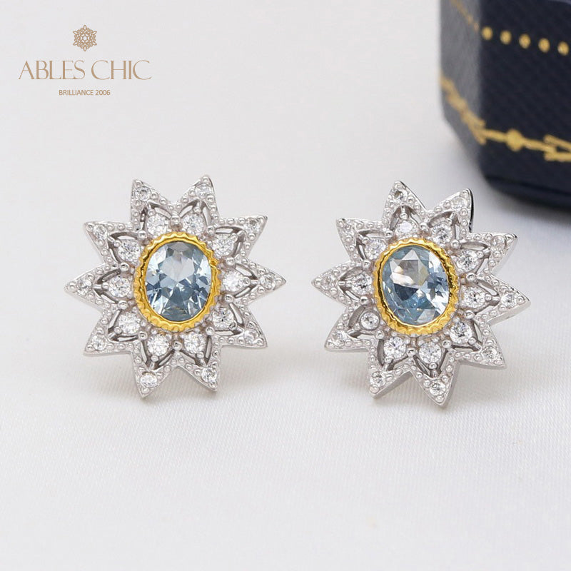 Boucles d'oreilles étoiles florales 5627