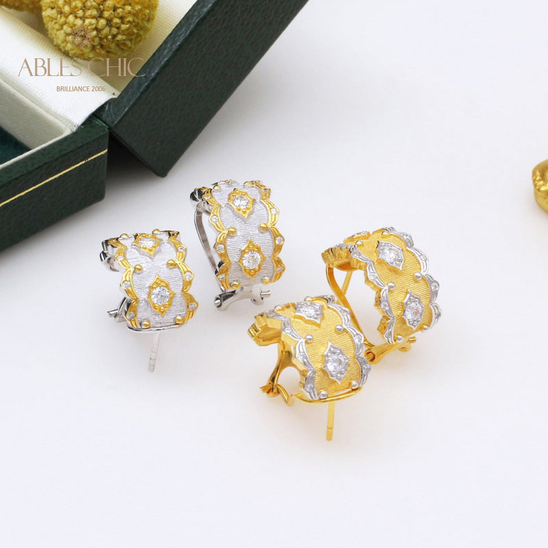 Boucles d'oreilles Fretworks étoilées soyeuses 5398