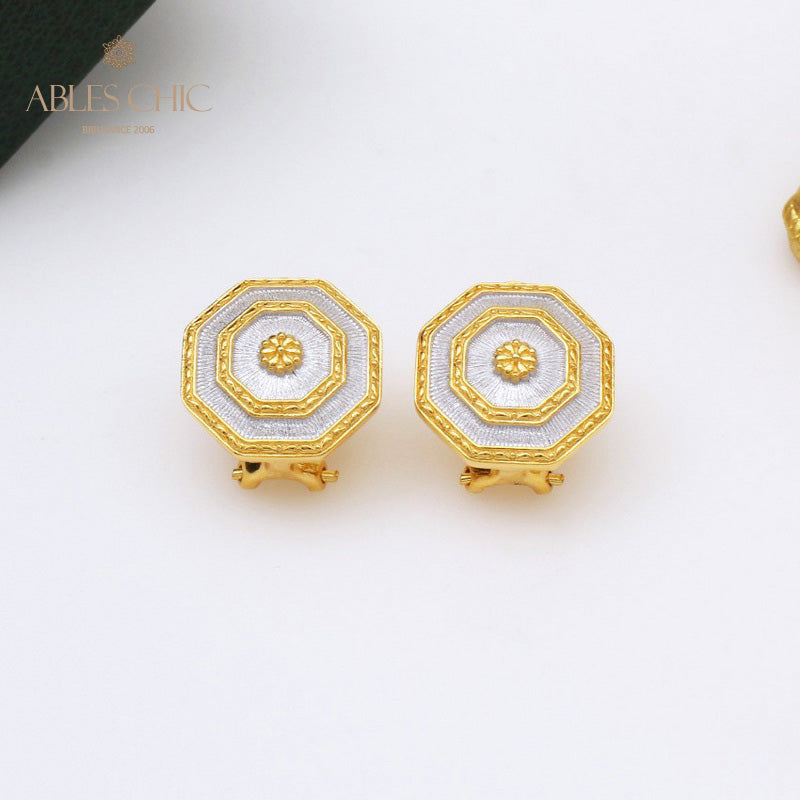 Boucles d'oreilles Symétrie Bouclier Soyeux 5396