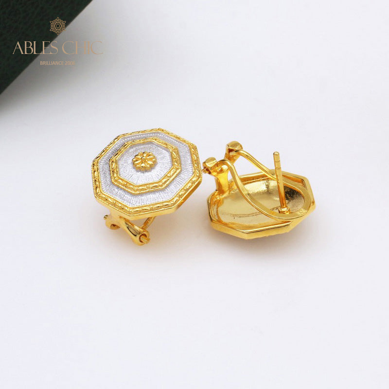 Boucles d'oreilles Symétrie Bouclier Soyeux 5396