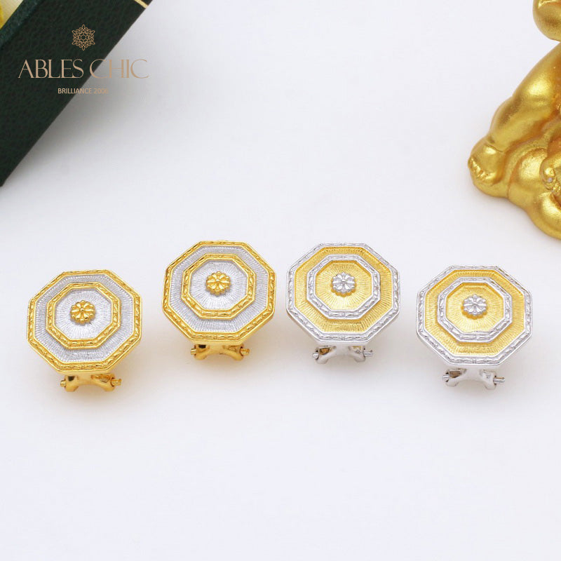 Boucles d'oreilles Symétrie Bouclier Soyeux 5396