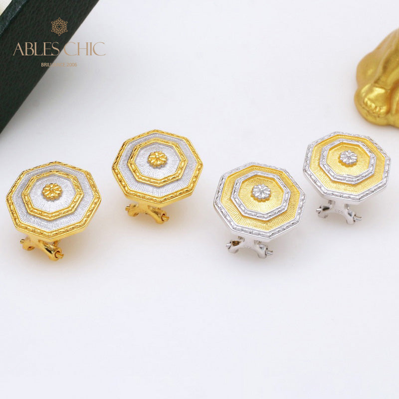 Boucles d'oreilles Symétrie Bouclier Soyeux 5396