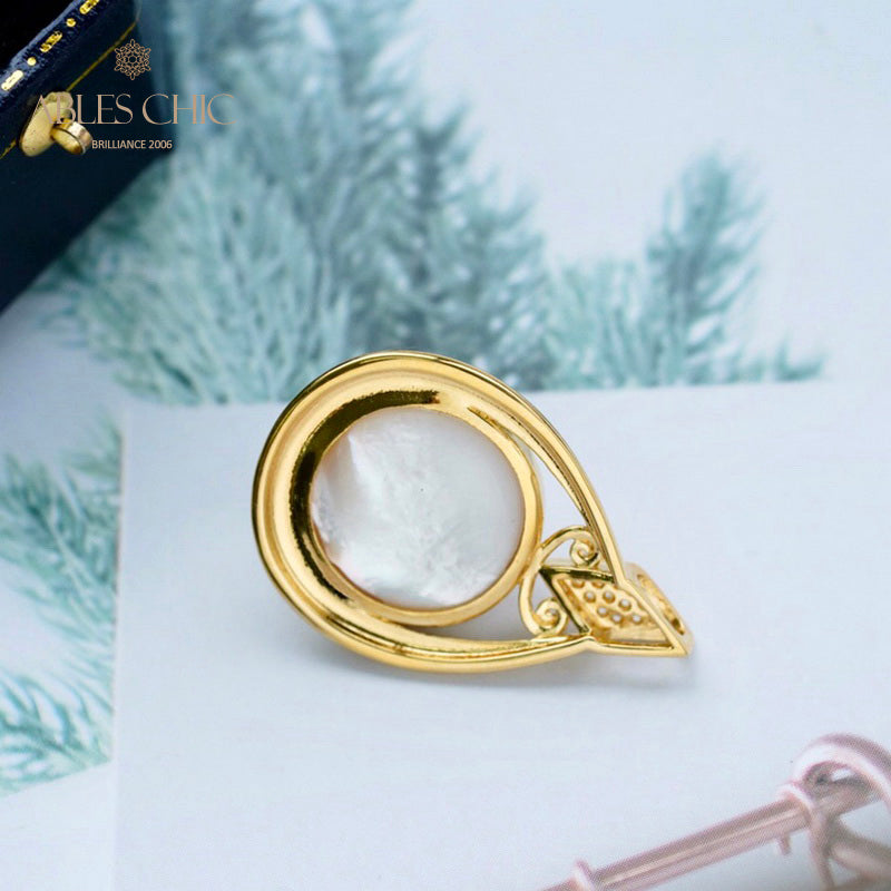 Pendentif Solitaire Perle Mabe 5916