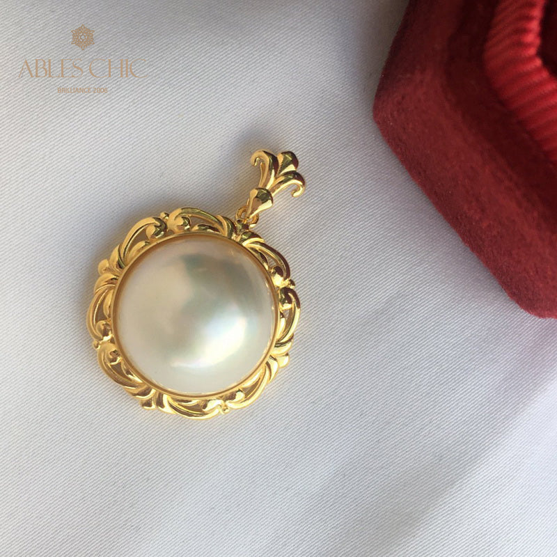 Pendentif en filigrane de perles Mabe 5905