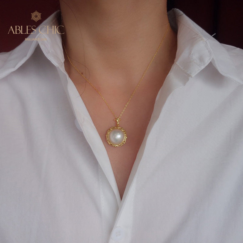 Pendentif en filigrane de perles Mabe 5905