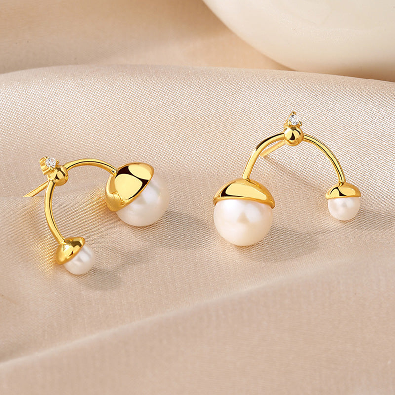 Boucles d'oreilles chandelier en perles d'eau douce PE1025