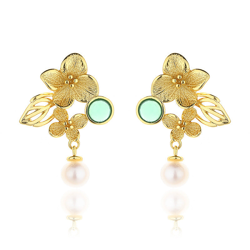 Boucles d'oreilles lustre en perles d'eau douce PE1046