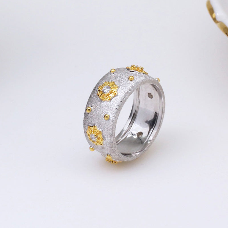 Bague Soyeuse Fleurs Étoilées 5025