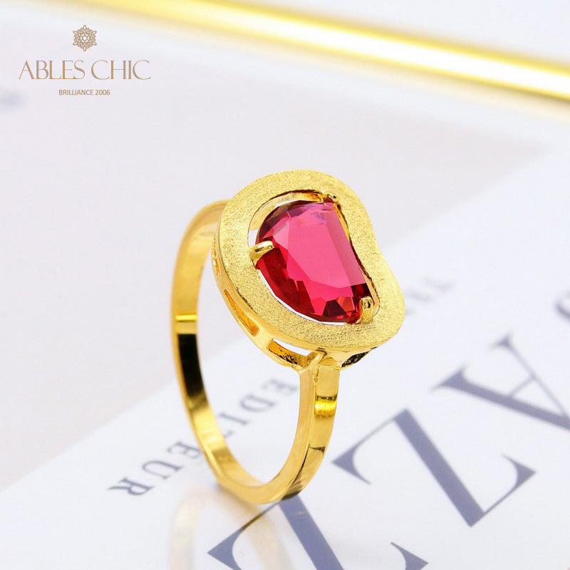 Bague Zircon Pomme Brossée 5190