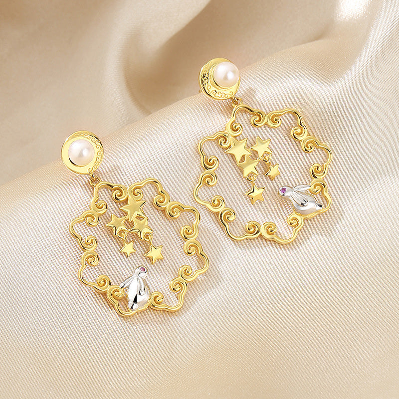 Boucles d'oreilles florales en perles d'eau douce PE1035