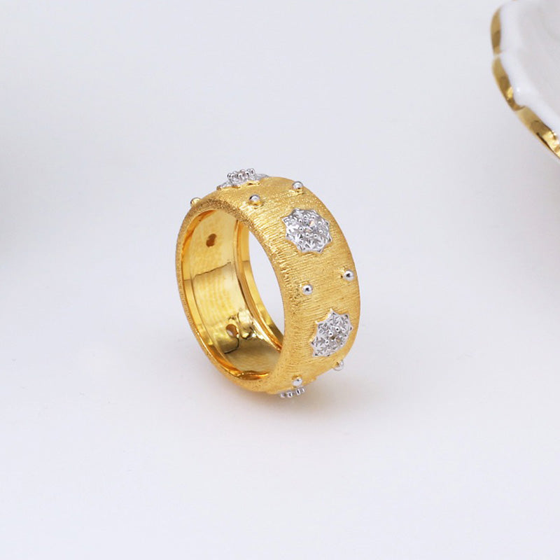 Bague Soyeuse Fleurs Étoilées 5027