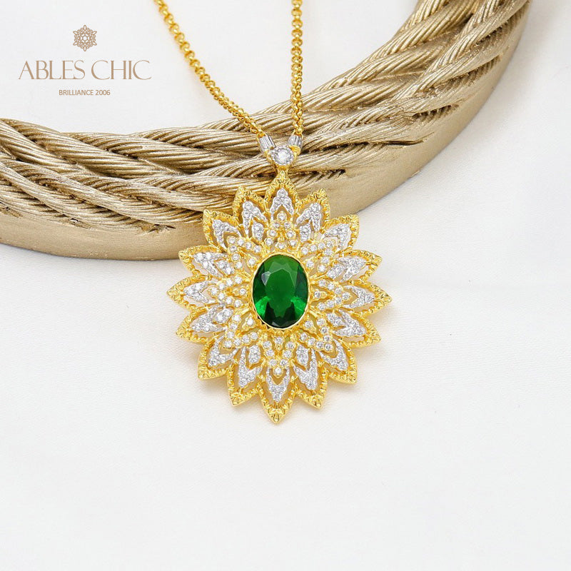 Collier en filigrane en forme de larme de dentelle 5667
