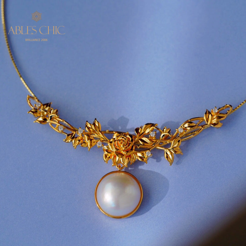 Collier de fleurs de perles Mabe 6011