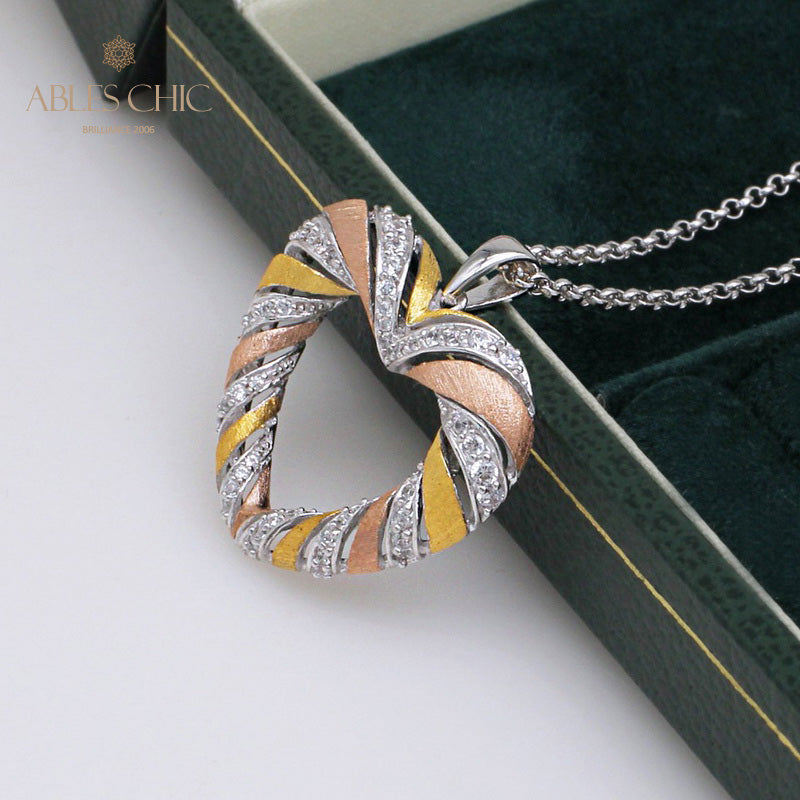 Pendentif Coeur Tricolore 5293