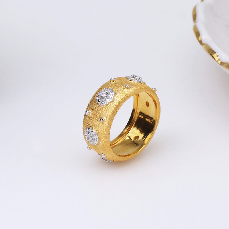 Bague Soyeuse Fleurs Étoilées 5027