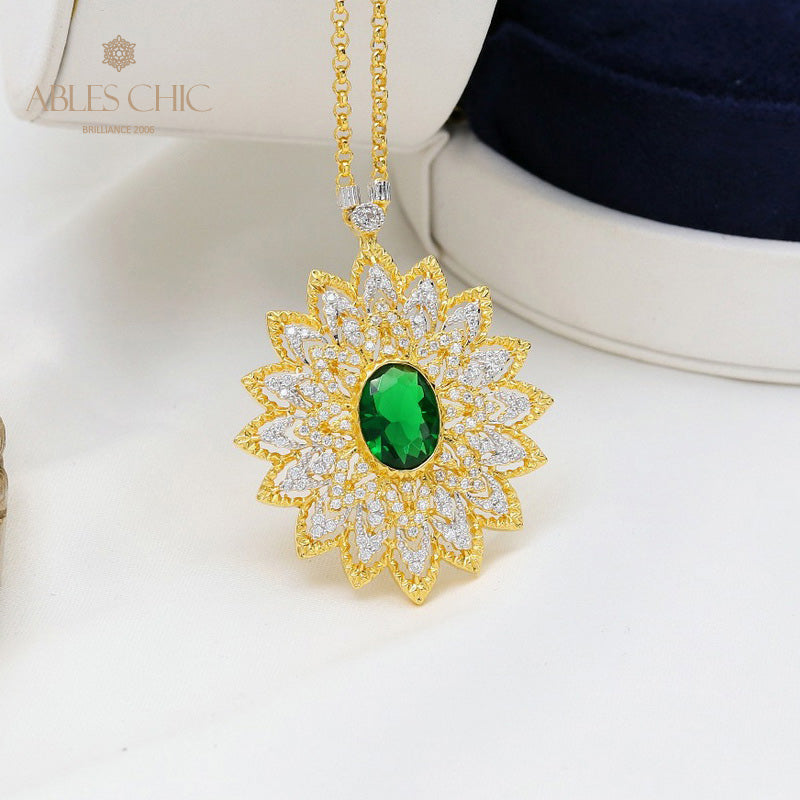 Collier en filigrane en forme de larme de dentelle 5667