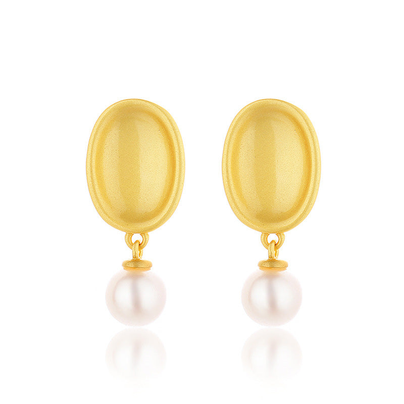 Boucles d'oreilles cosses de pois en perles d'eau douce PE1014