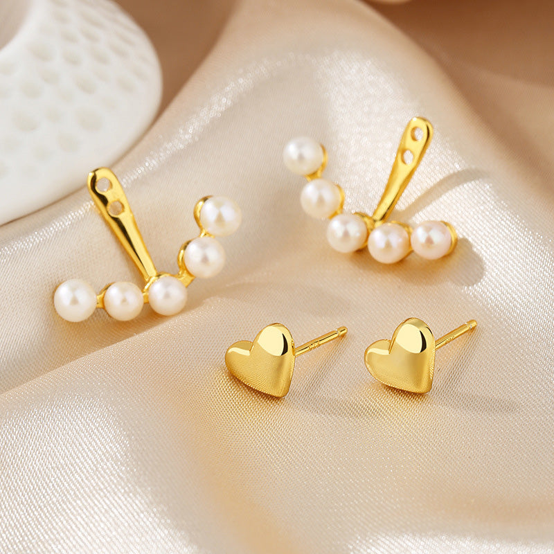 Boucles d'oreilles détachables en perles d'eau douce PE1032