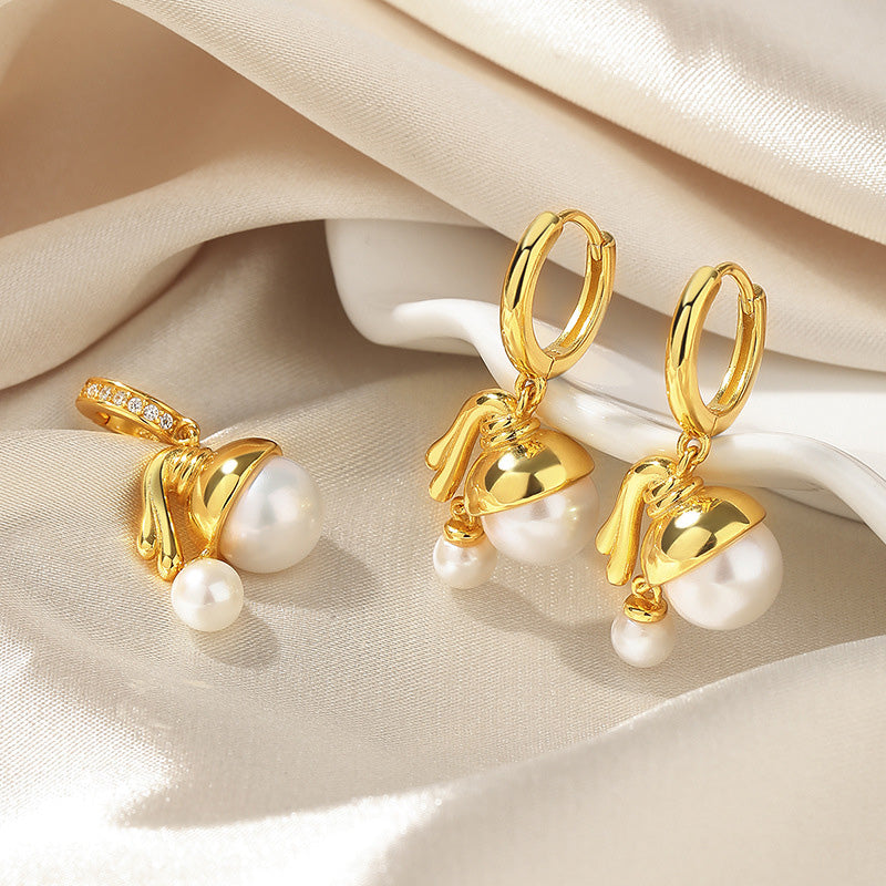Boucles d'oreilles Fleurs Perles d'Eau Douce PE1001