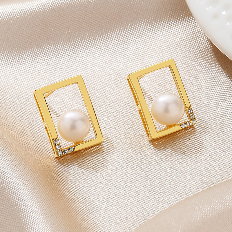 Boucles d'oreilles filaires perles d'eau douce PE1050