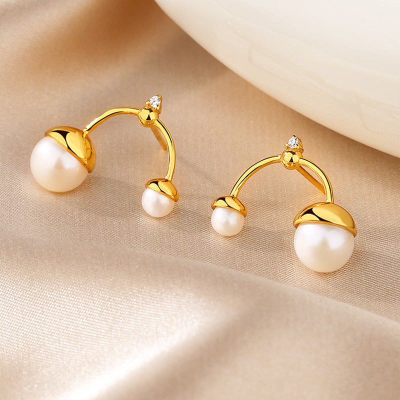 Boucles d'oreilles chandelier en perles d'eau douce PE1025