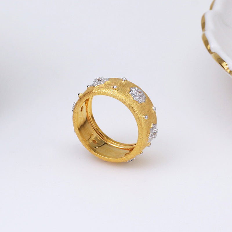 Bague Soyeuse Fleurs Étoilées 5027