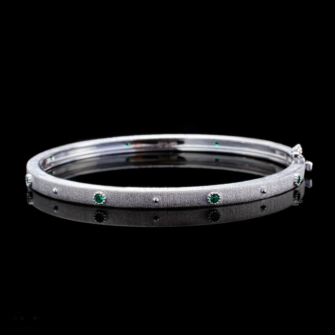 Bracelet Jonc Fleurs En Tissu 5680