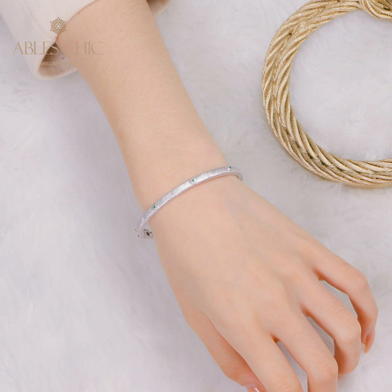 Bracelet étoiles en tissu CZ 5639