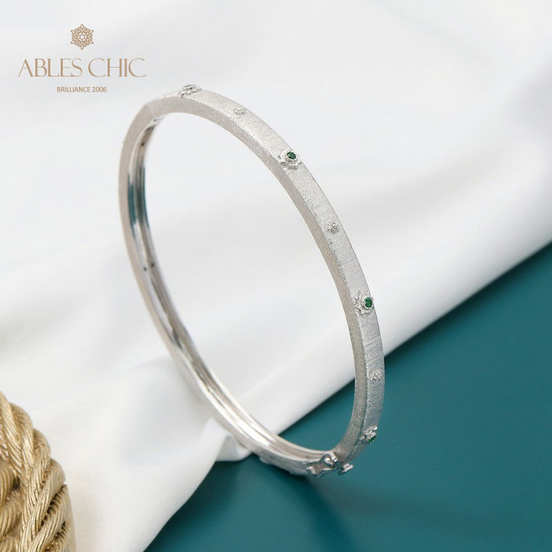 Bracelet étoiles en tissu CZ 5639