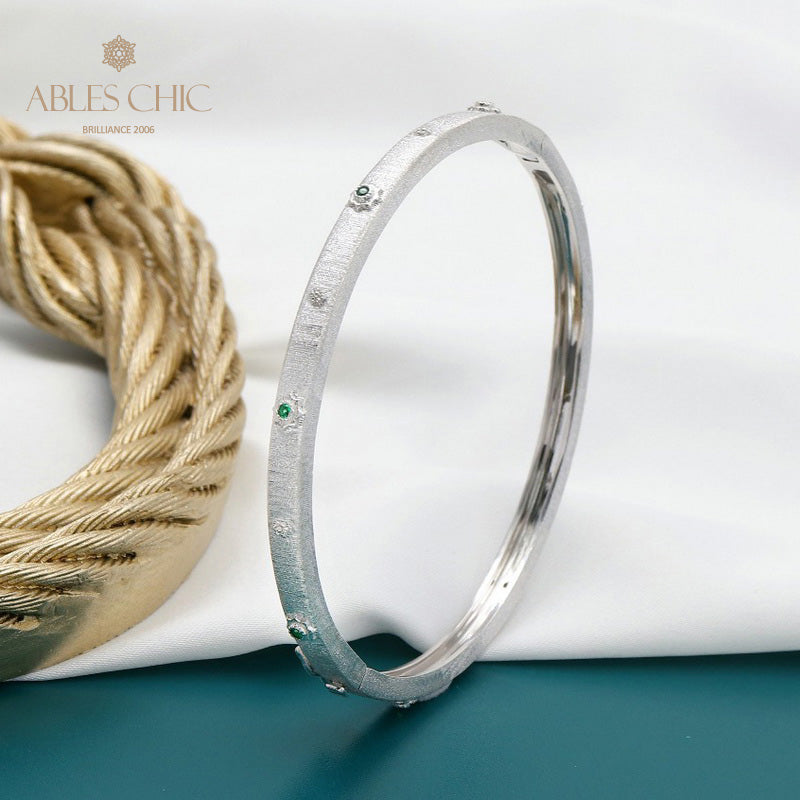 Bracelet étoiles en tissu CZ 5639