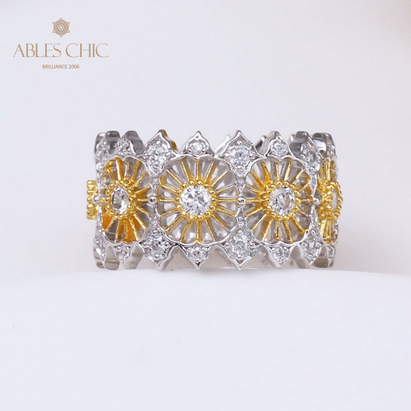 Bague Florale Guirlande Aérée 5138